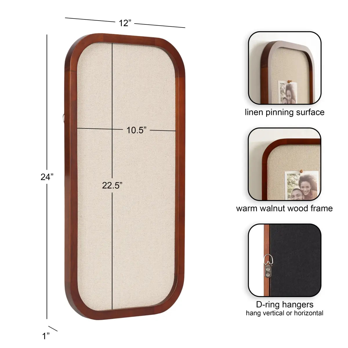 Hutton Framed Pinboard or Bulletin Board - kateandlaurel