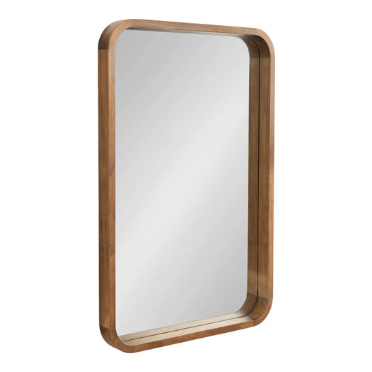Hutton Rounded Rectangle Wood Mirror - kateandlaurel