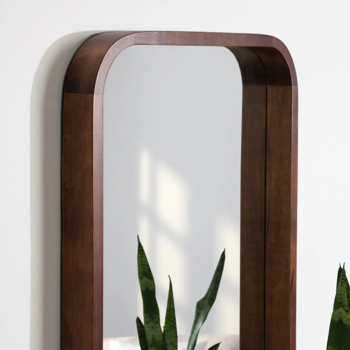 Hutton Rounded Rectangle Wood Mirror - kateandlaurel