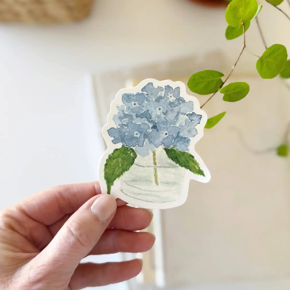 Hydrangea Vinyl Sticker - emily lex studio