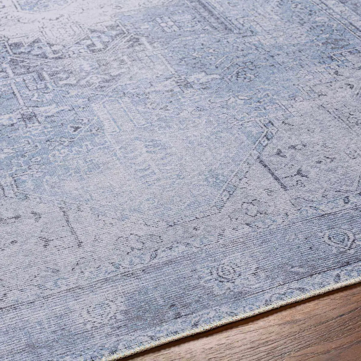 Ice Blue Nisa Washable Rug - * 2’ x 2’11’’ Rectangle - Boutique Rugs