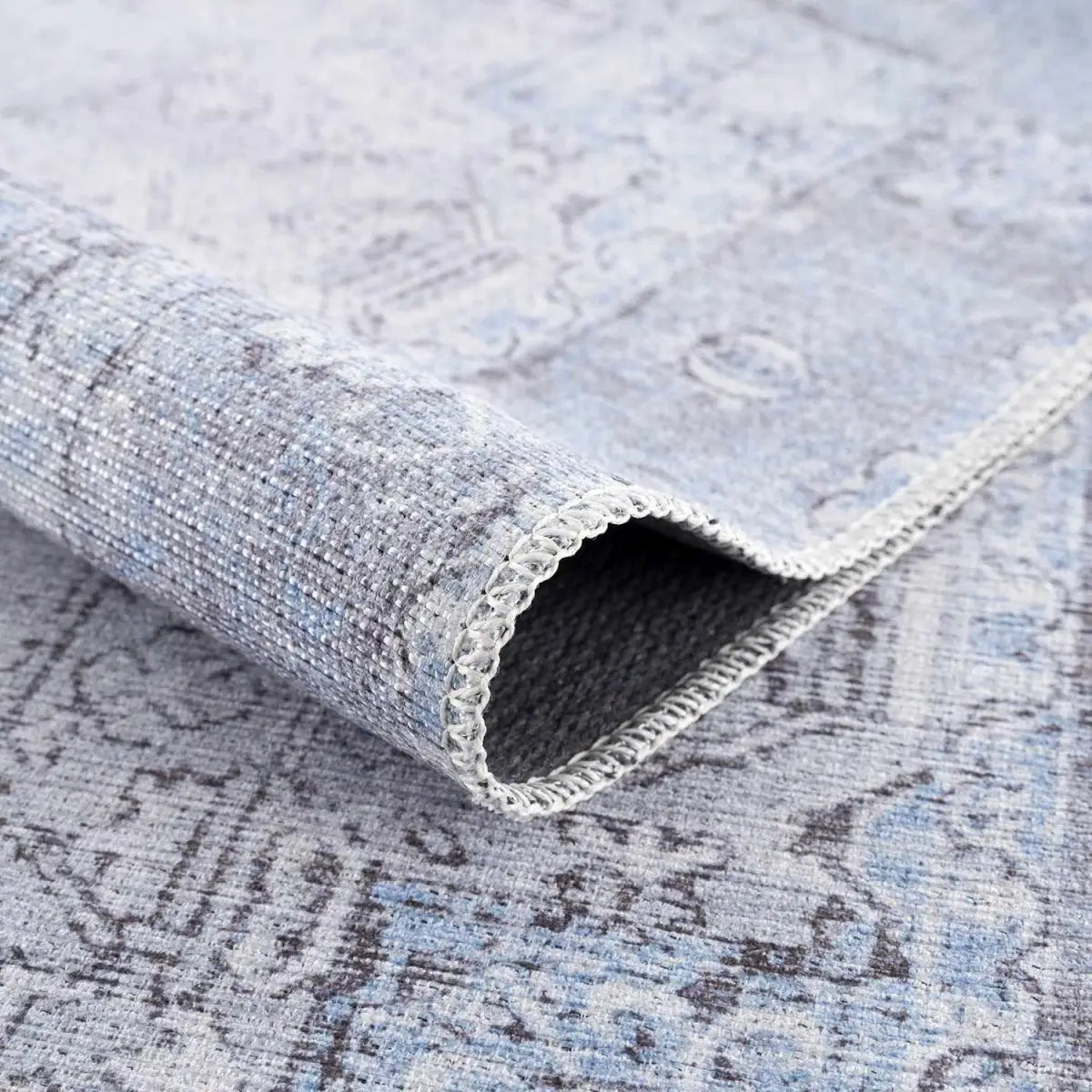 Ice Blue Nisa Washable Rug - Boutique Rugs