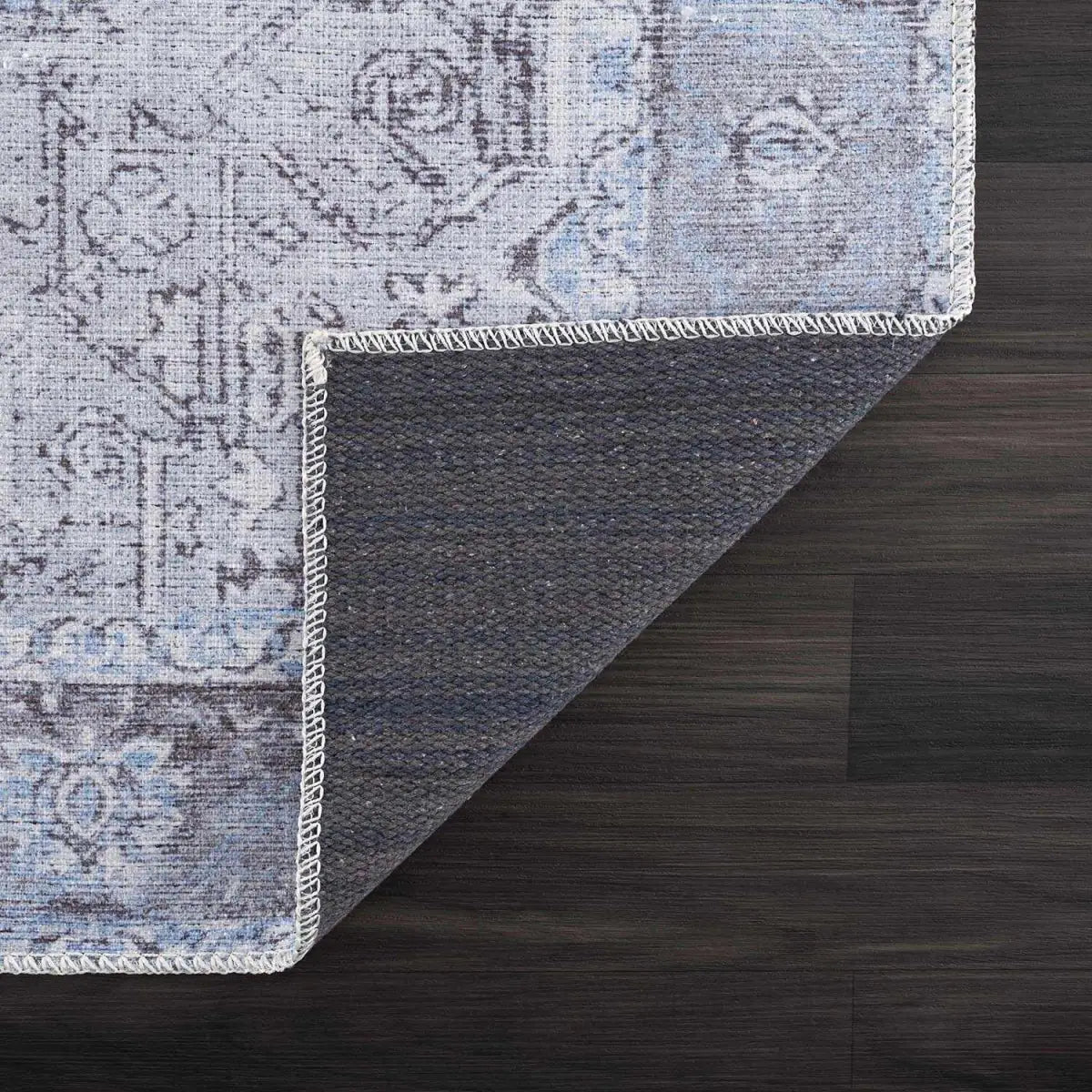 Ice Blue Nisa Washable Rug - Boutique Rugs