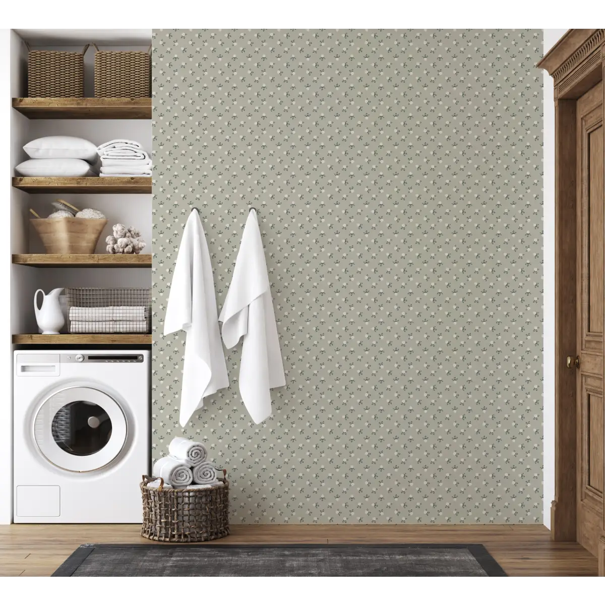 Idalie Wallpaper - Clover in Bloom - by Grateful Artsy Soul - Loomwell Home Goods