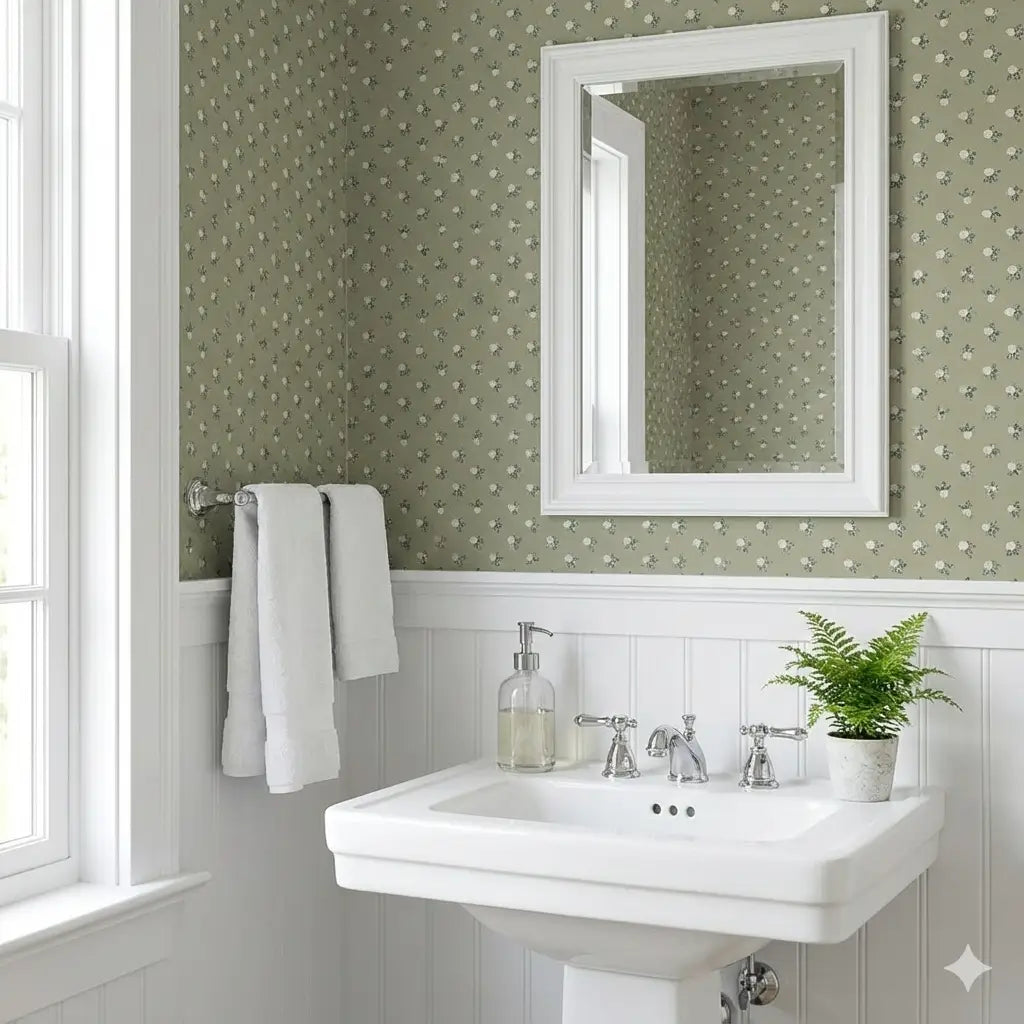 Idalie Wallpaper - Clover in Bloom - by Grateful Artsy Soul - Loomwell Home Goods