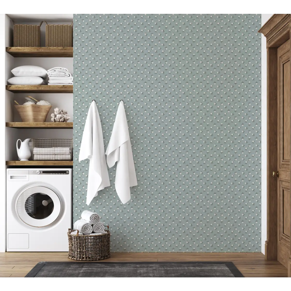 Idalie Wallpaper - Clover in Bloom - by Grateful Artsy Soul - Loomwell Home Goods