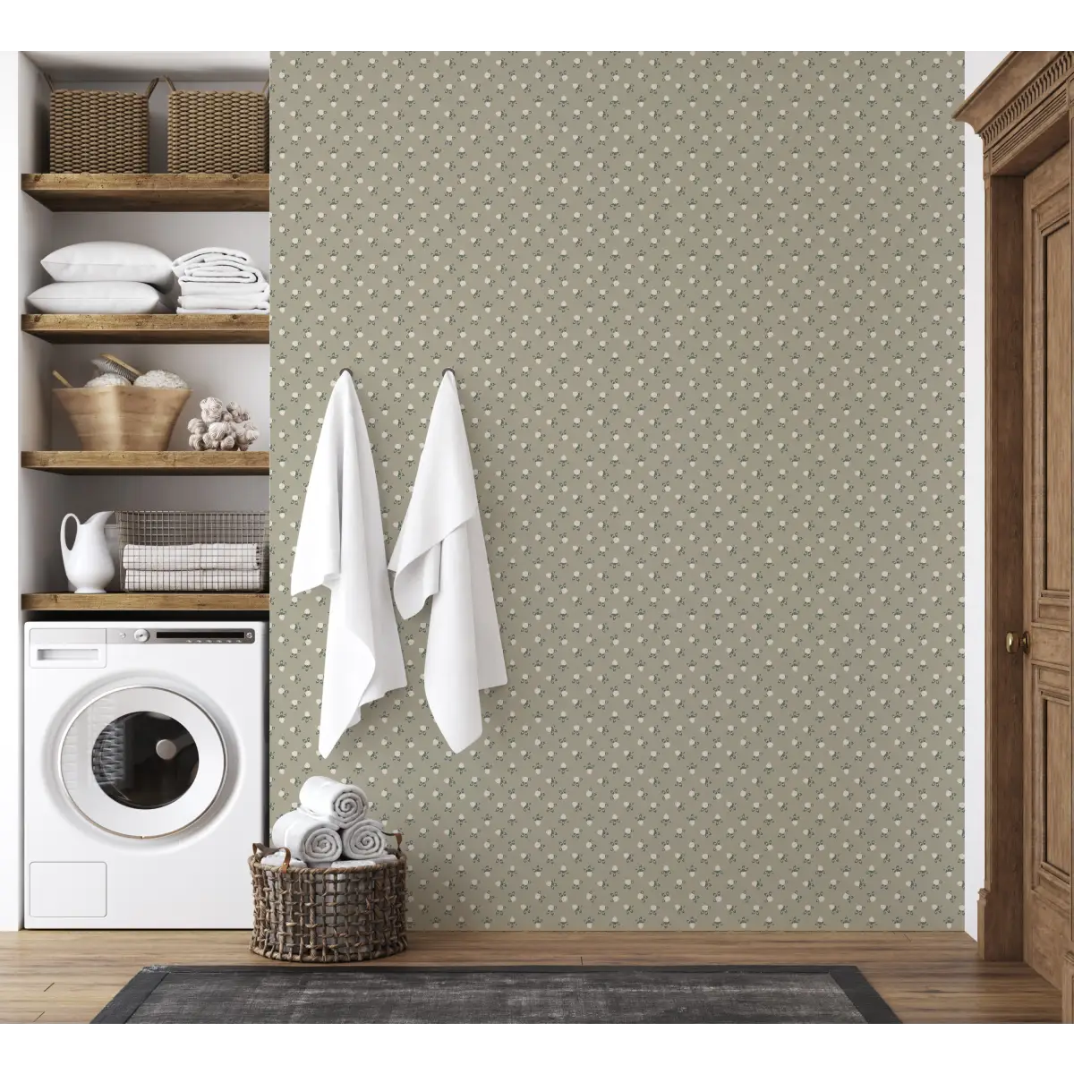 Idalie Wallpaper - Clover in Bloom - by Grateful Artsy Soul - Loomwell Home Goods