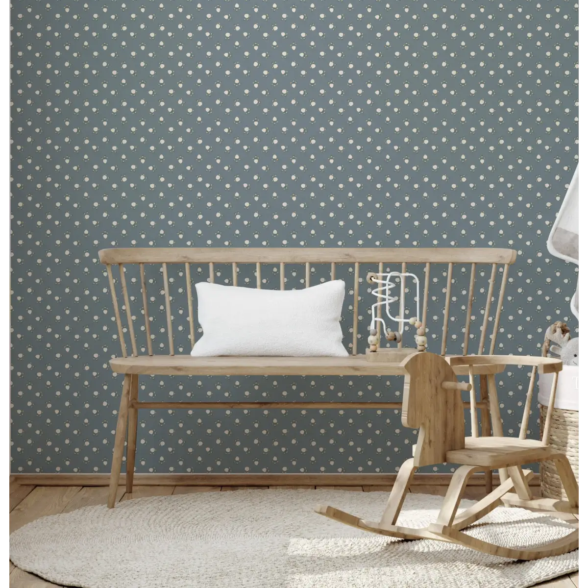 Idalie Wallpaper - Clover in Bloom - by Grateful Artsy Soul - Loomwell Home Goods