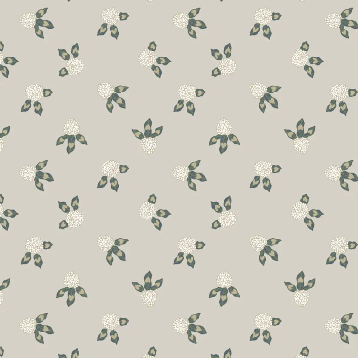 Idalie Wallpaper - Clover in Bloom - by Grateful Artsy Soul - Sample 1 foot by 1 foot / Lavender - Loomwell Home Goods