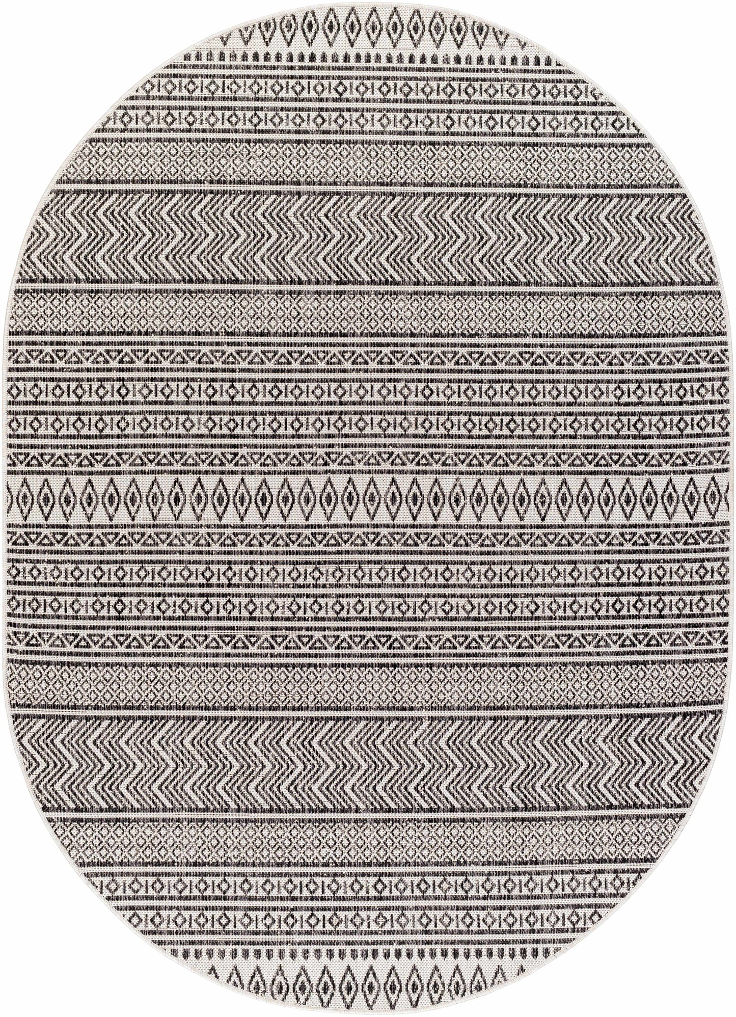 Imboden Black&White Outdoor Rug