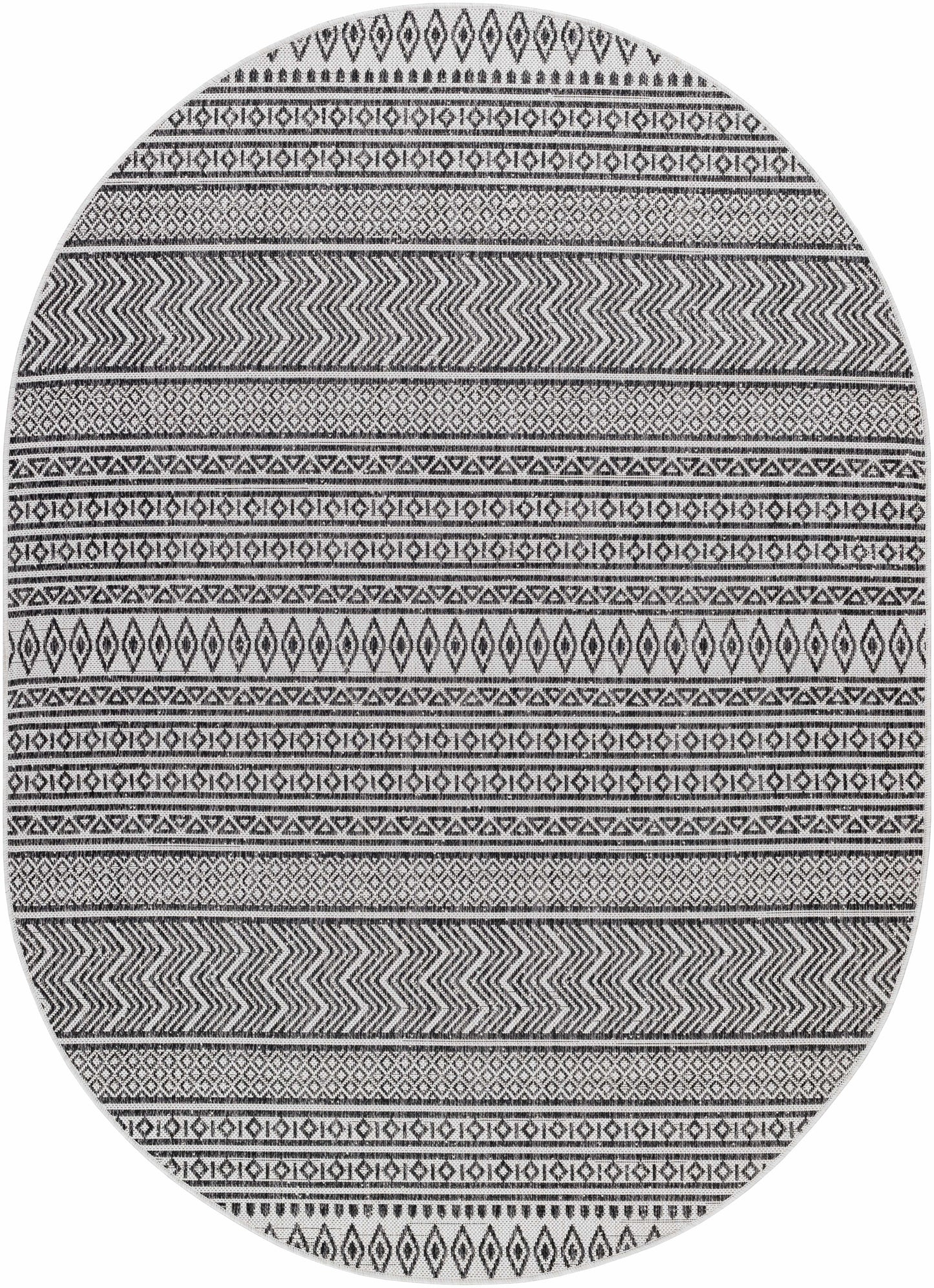 Imboden Black&White Outdoor Rug