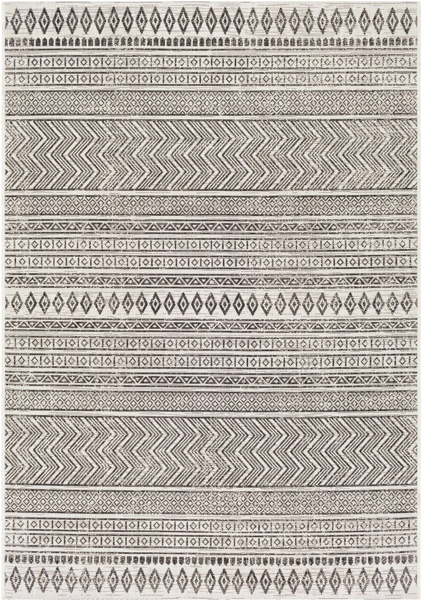 Imboden Black&White Outdoor Rug