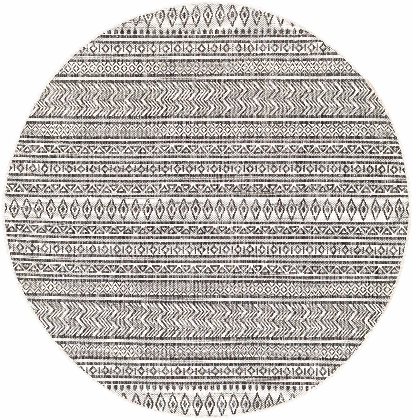 Imboden Black&White Outdoor Rug