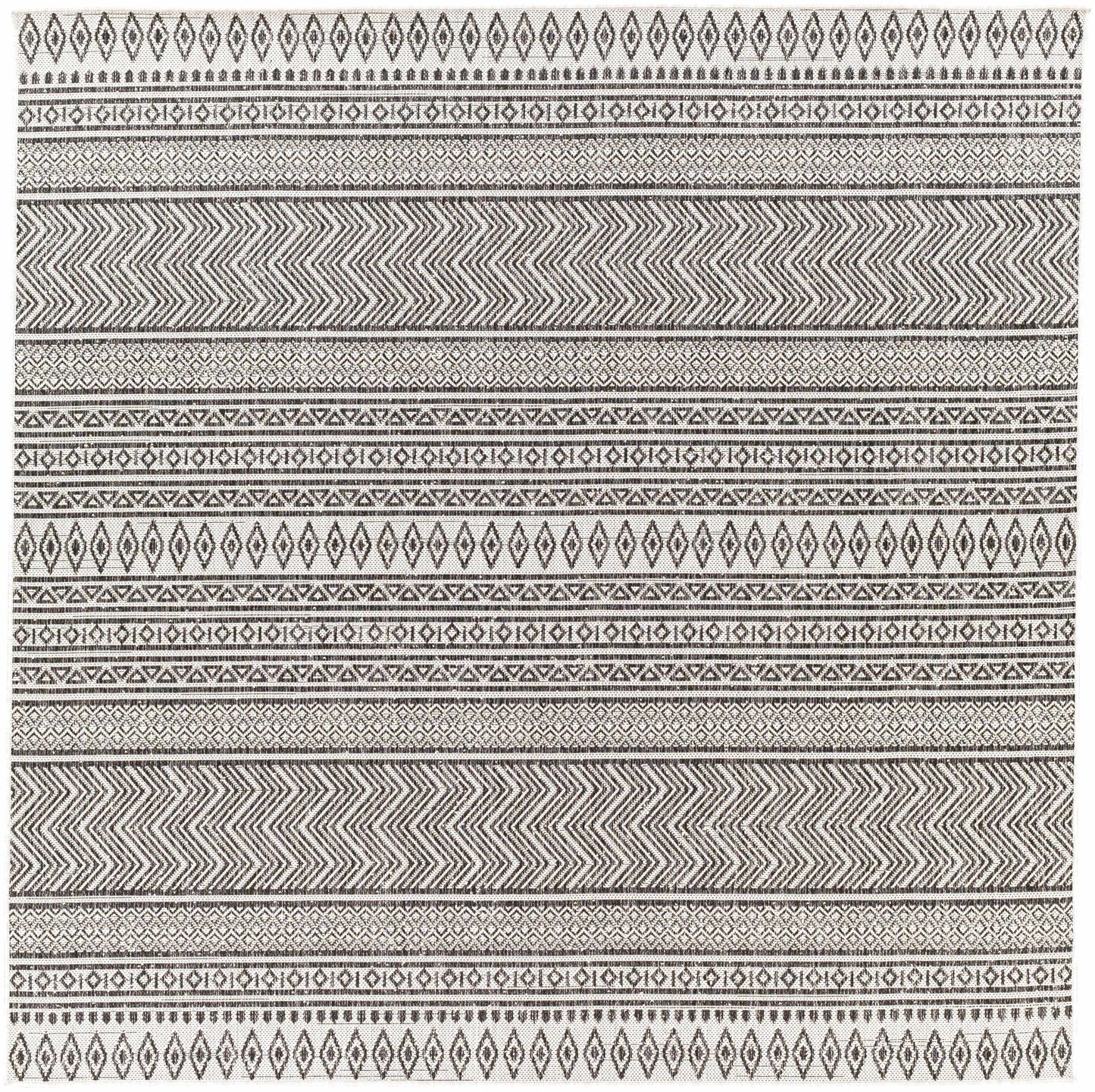 Imboden Black&White Outdoor Rug