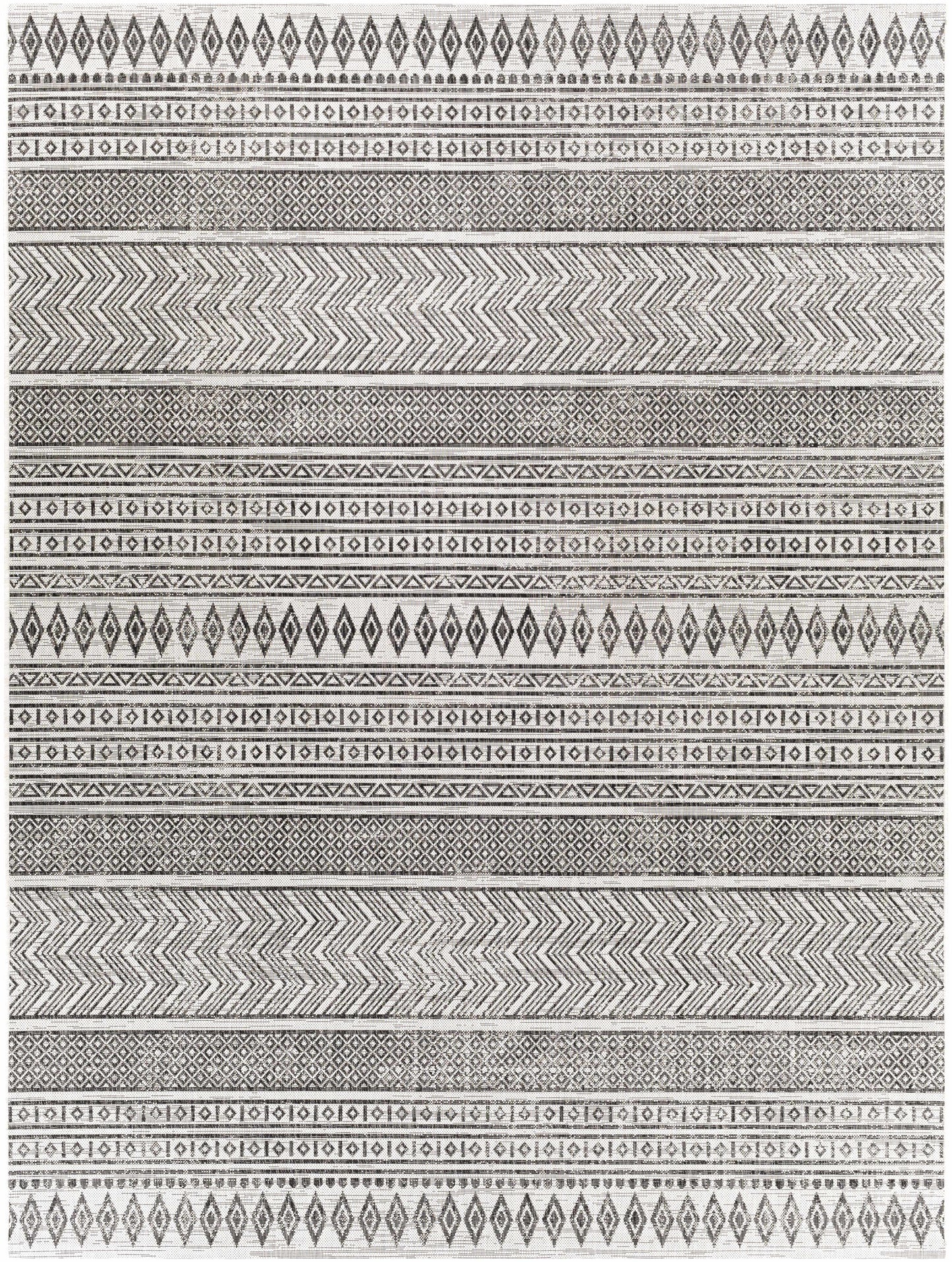 Imboden Black&White Outdoor Rug