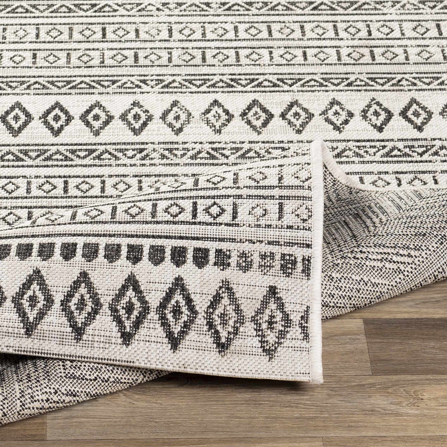 Imboden Black&White Outdoor Rug