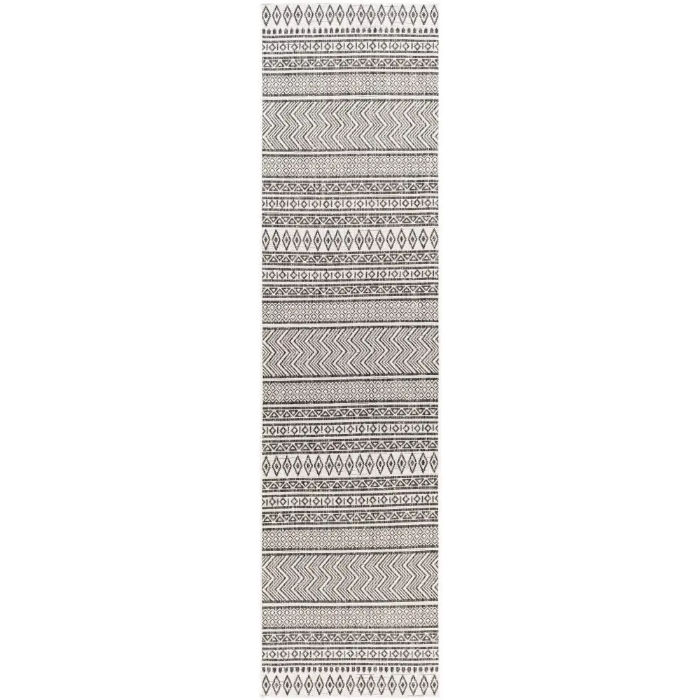 Imboden Black&White Outdoor Rug - 2’7’’ x 10’ Runner - Boutique Rugs