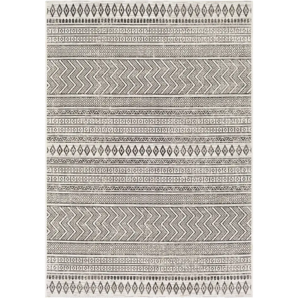 Imboden Black&White Outdoor Rug - 5’3’’ x 7’7’’ Rectangle - Boutique Rugs