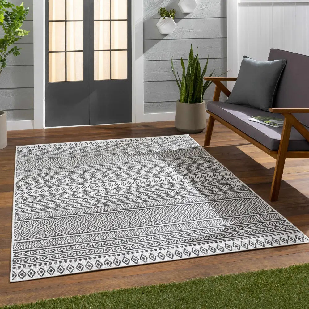 Imboden Black&White Outdoor Rug - Boutique Rugs