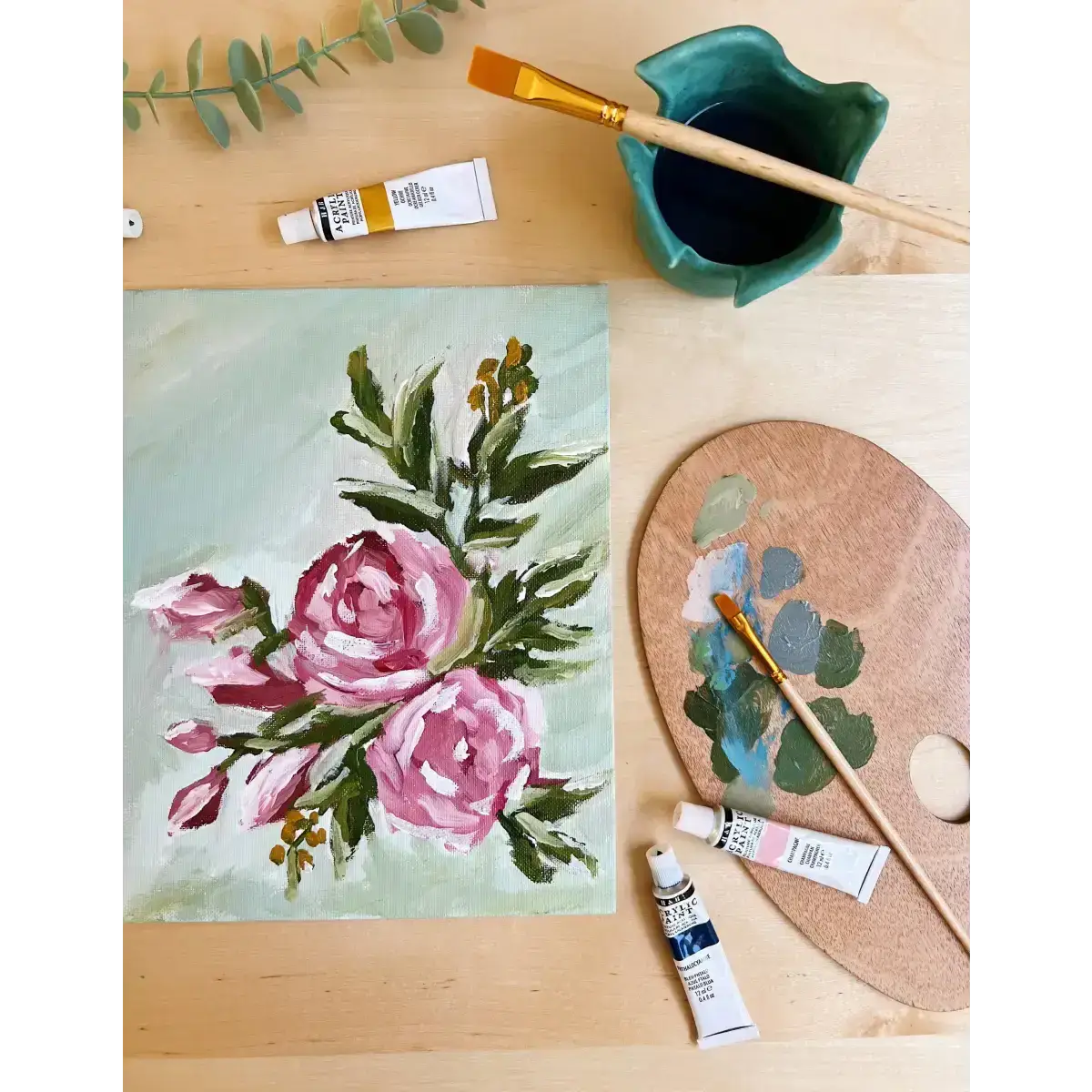 Impressionism Painting Kit - Abstract Roses - Cate Paper Co.