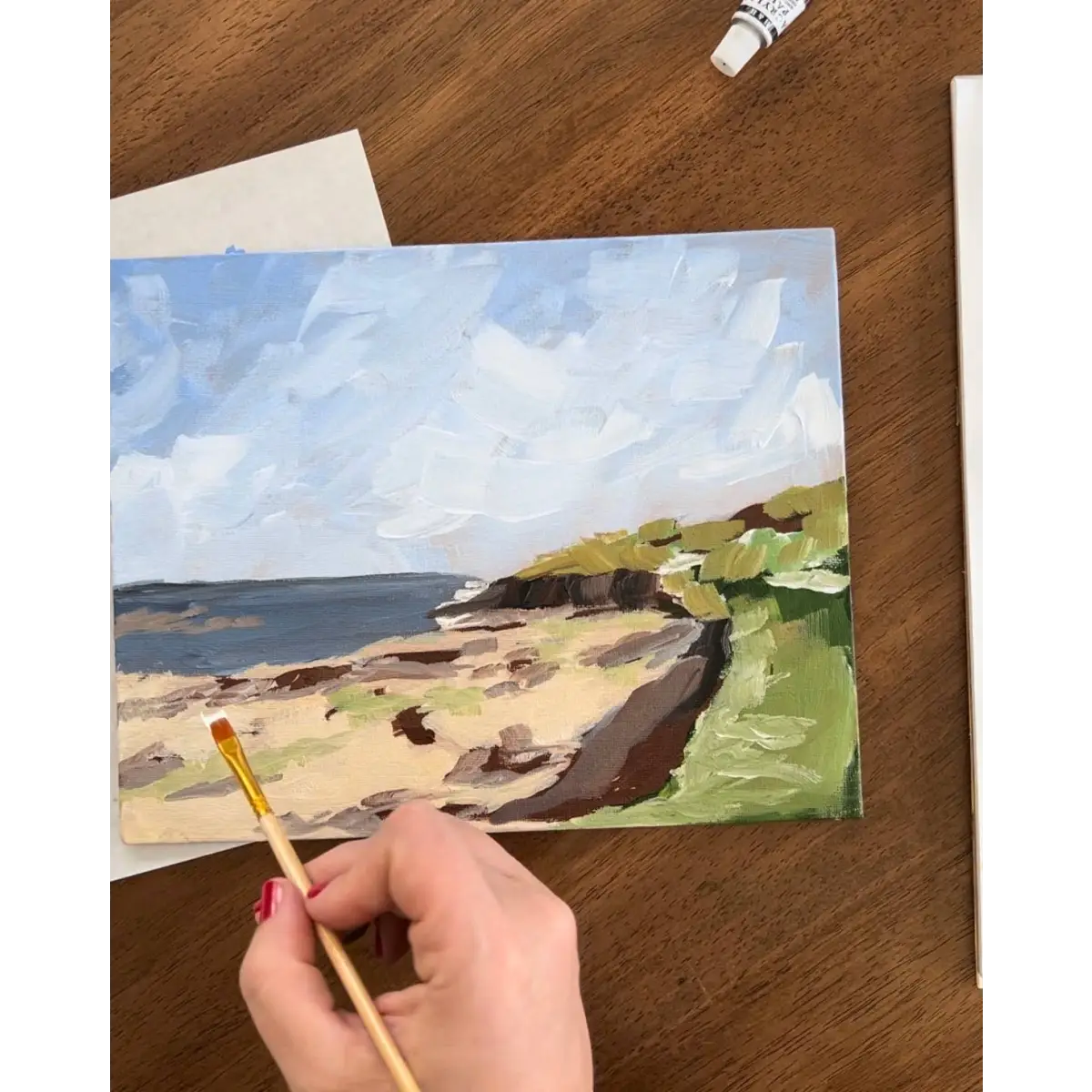 Impressionism Painting Kit - Seashore Path - Cate Paper Co.