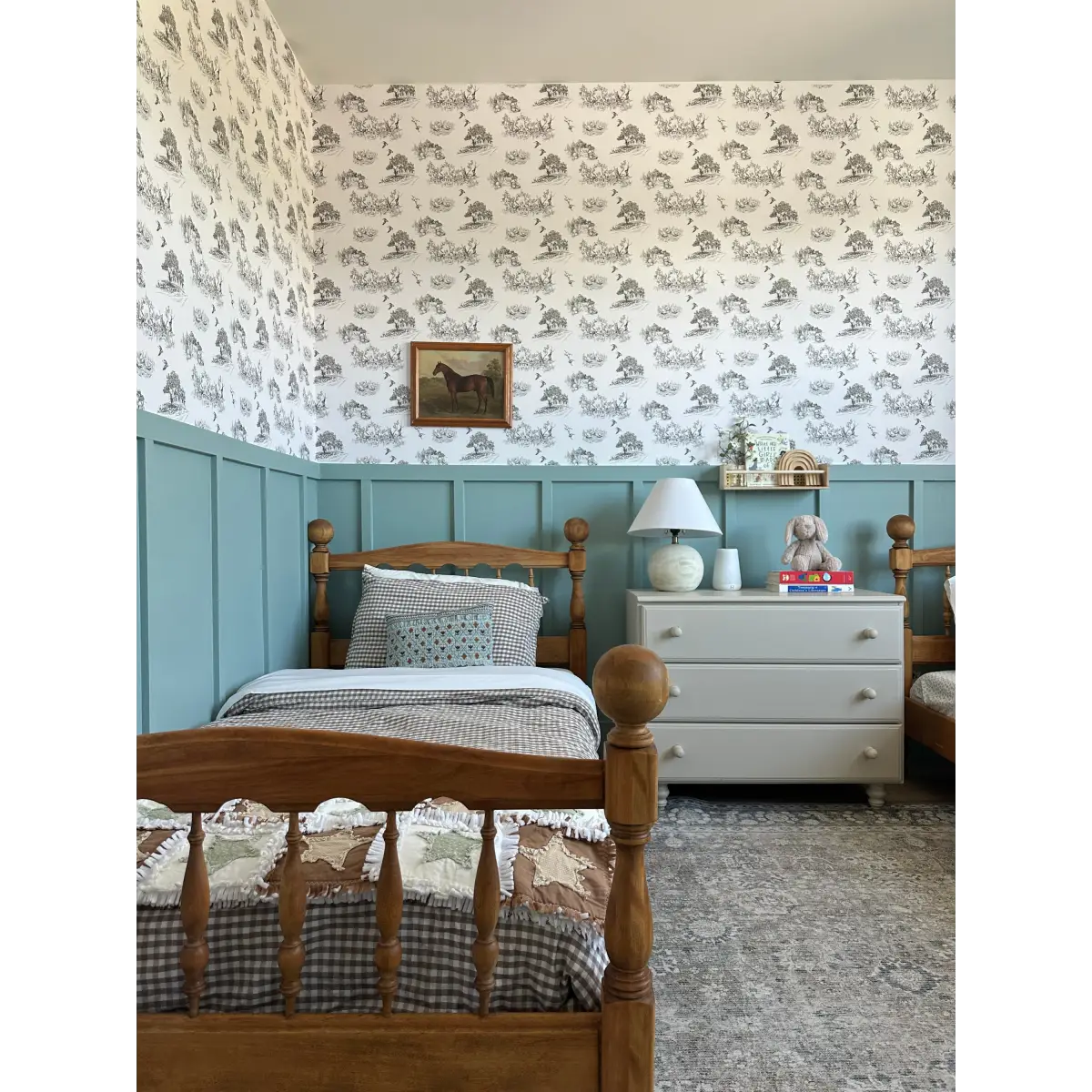 Ingalls Wallpaper - Country Toile - Loomwell Home Goods