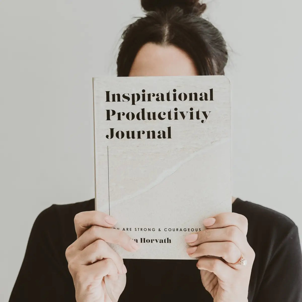 Inspirational Productivity Journal: You Are Strong & Courageous - Sweet Water Decor