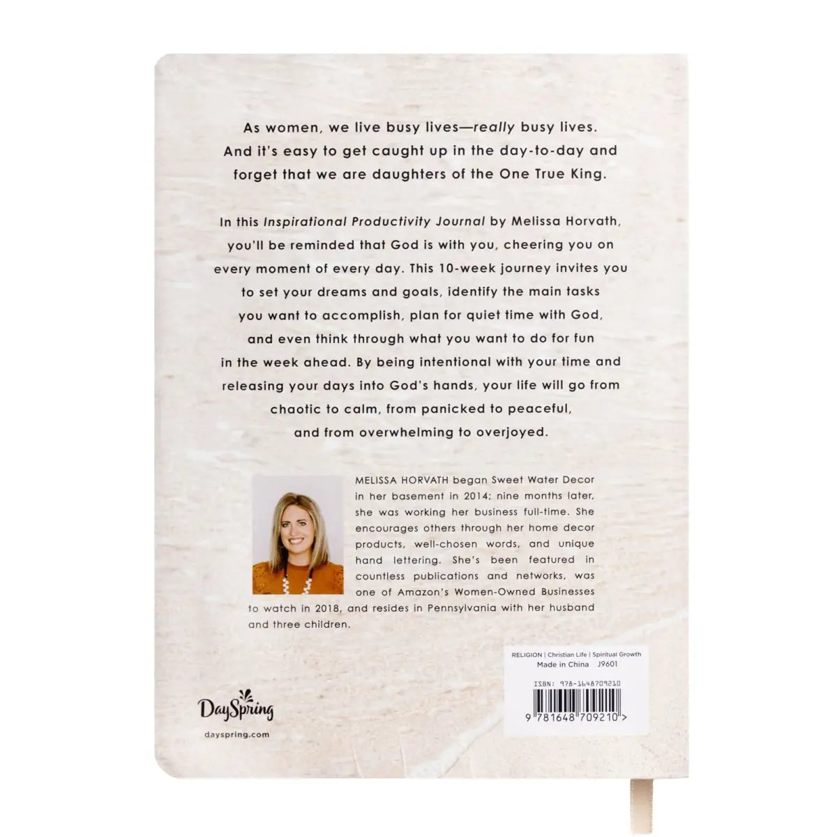 Inspirational Productivity Journal: You Are Strong & Courageous - Sweet Water Decor