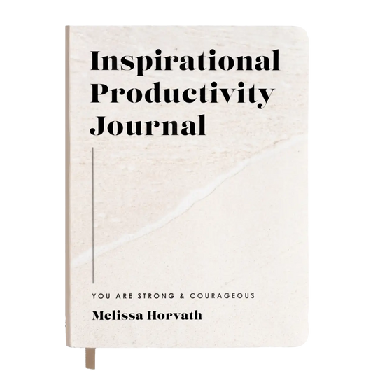 Inspirational Productivity Journal: You Are Strong & Courageous - Sweet Water Decor