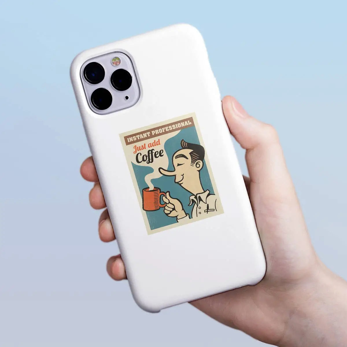 Instant Professional Coffee Vinyl Sticker - RetroPlanet