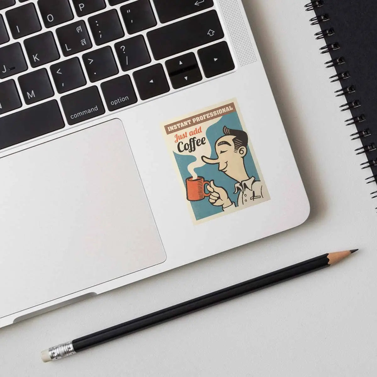 Instant Professional Coffee Vinyl Sticker - RetroPlanet