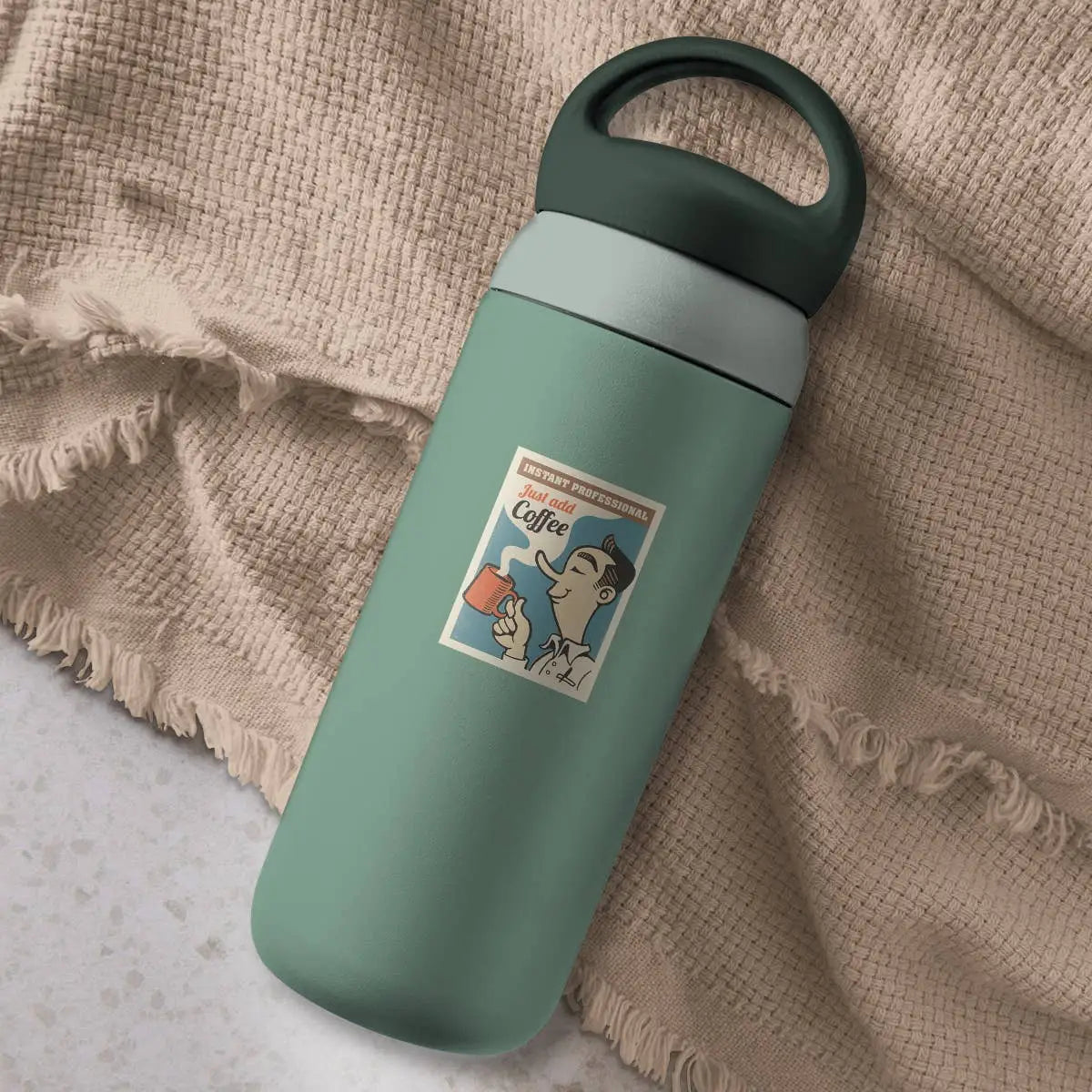 Instant Professional Coffee Vinyl Sticker - RetroPlanet