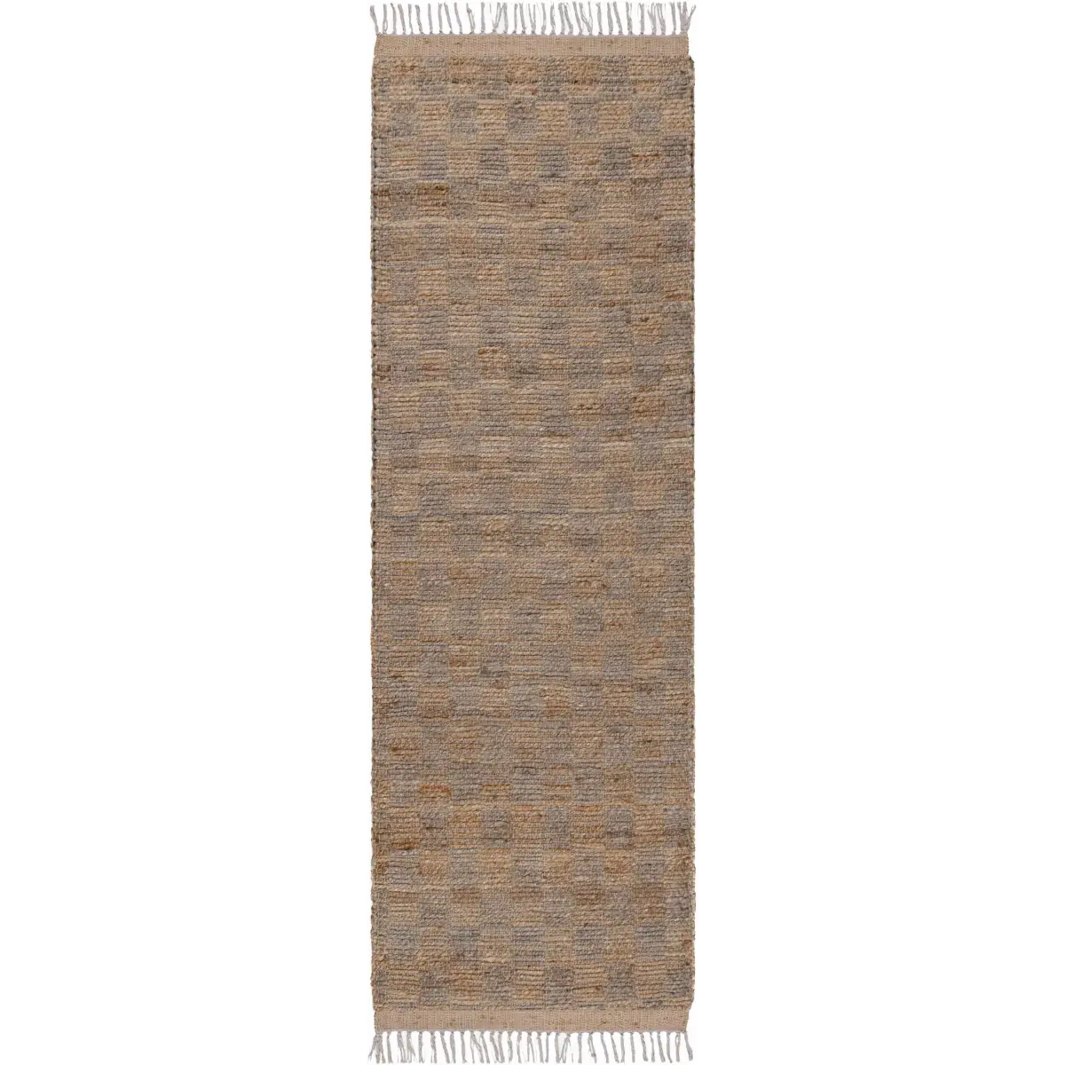 Ionut Checkered Jute Rug - Boutique Rugs