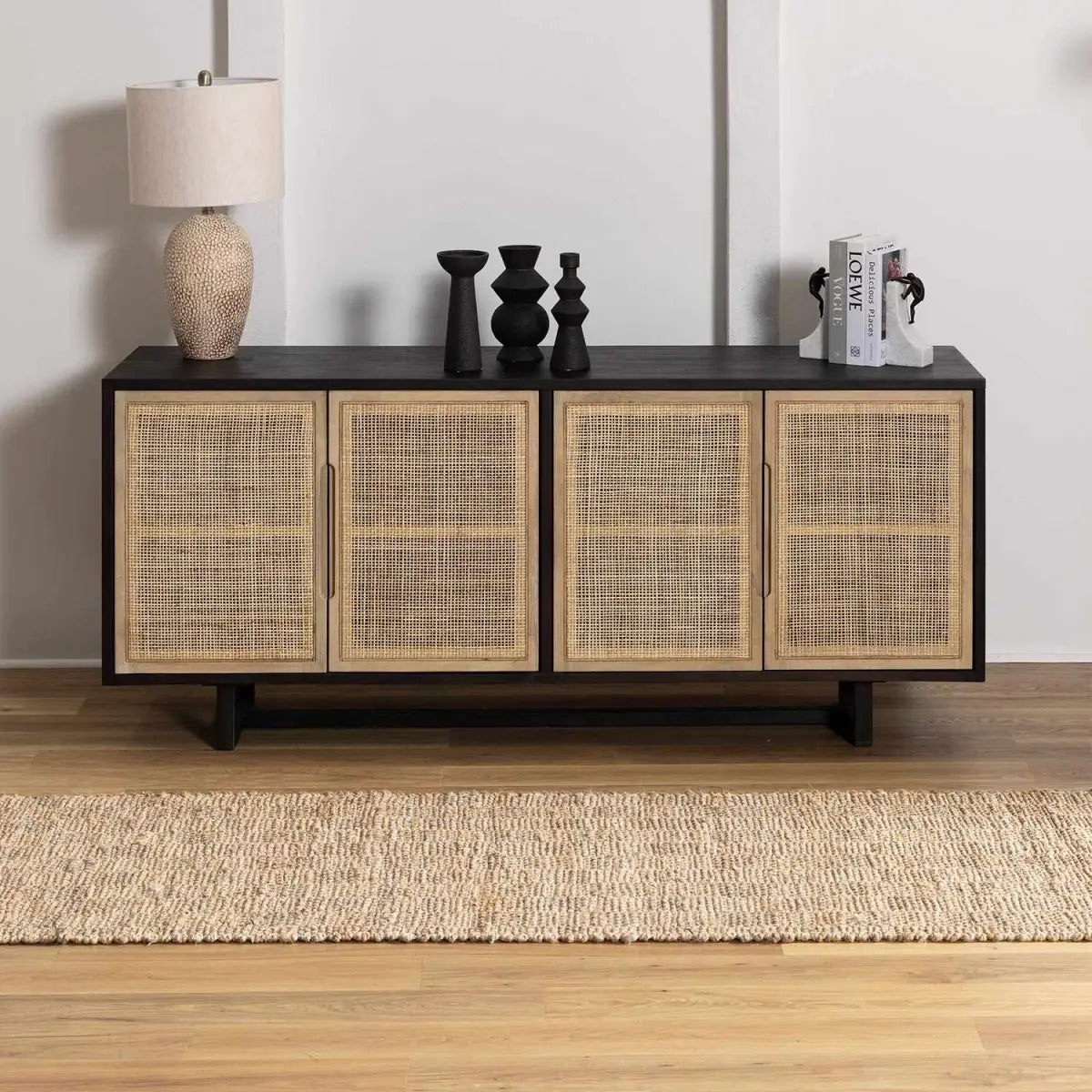 Ionut Checkered Jute Rug - Boutique Rugs