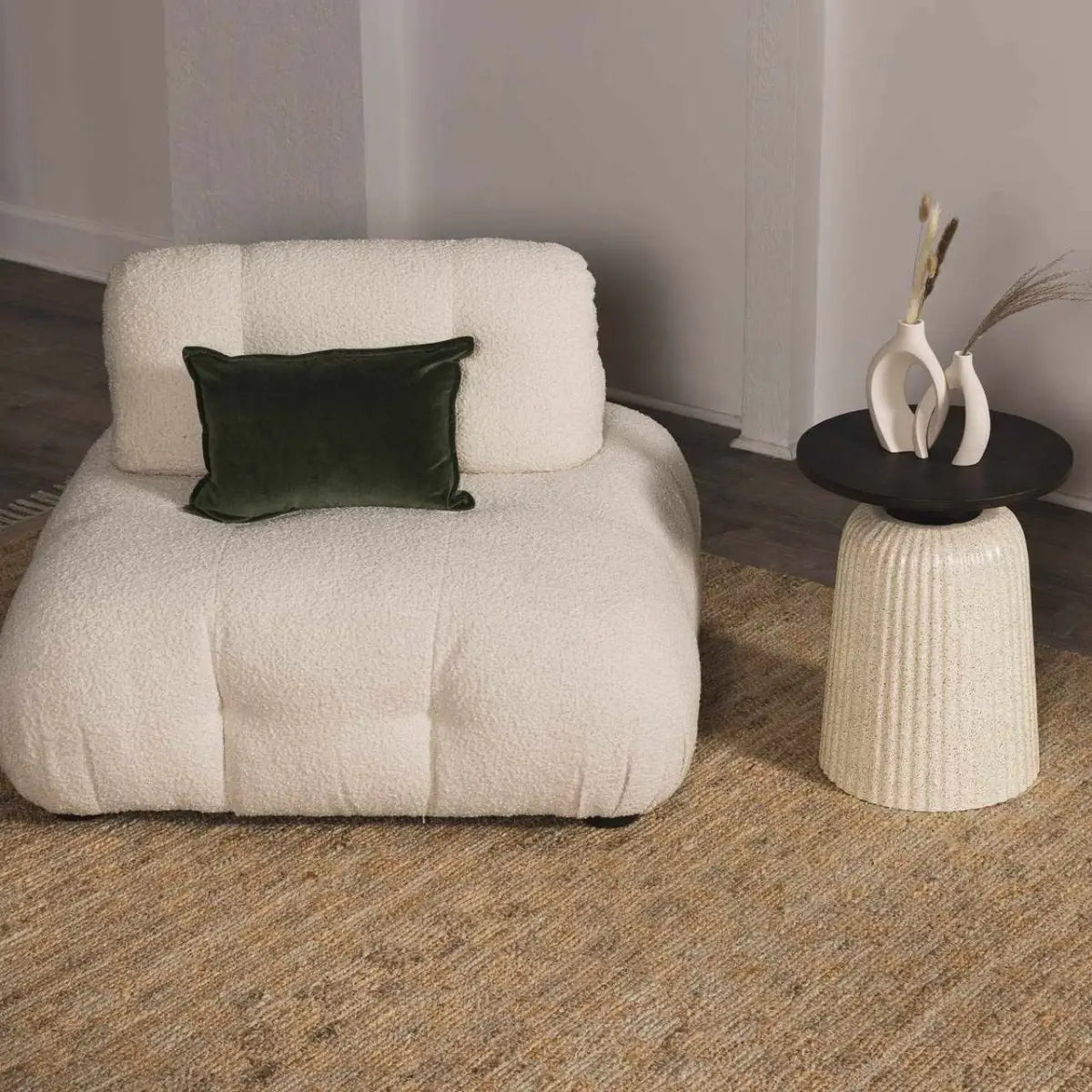 Ionut Checkered Jute Rug - Boutique Rugs