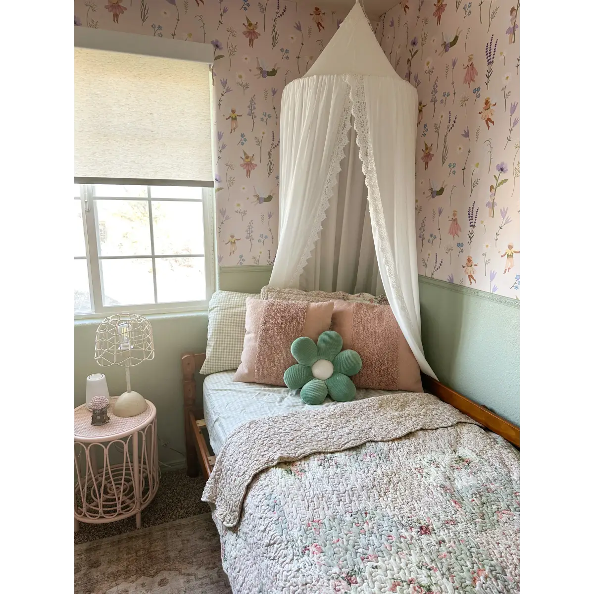 Iridessa Wallpaper - Fairies and Flowers for Kids - Loomwell Home Goods