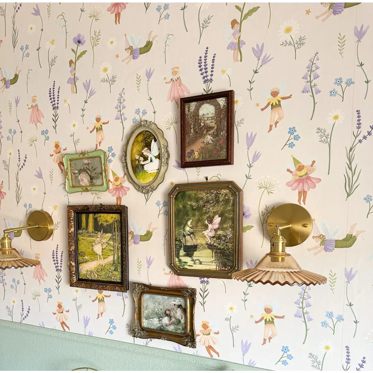 Iridessa Wallpaper - Fairies and Flowers for Kids - Loomwell Home Goods