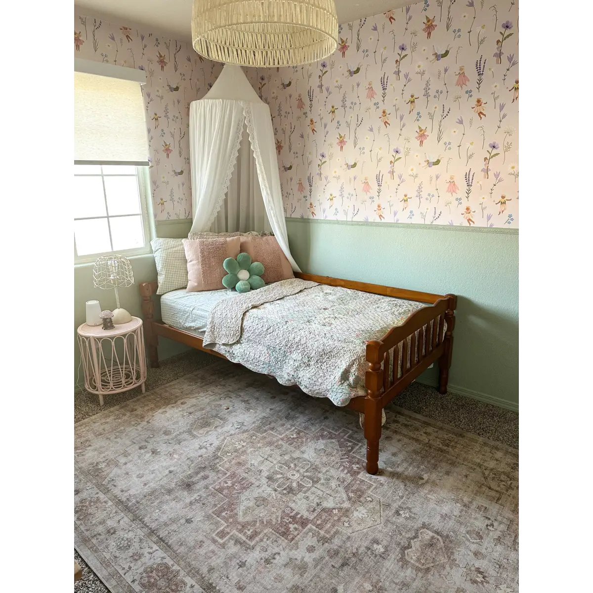 Iridessa Wallpaper - Fairies and Flowers for Kids - Loomwell Home Goods
