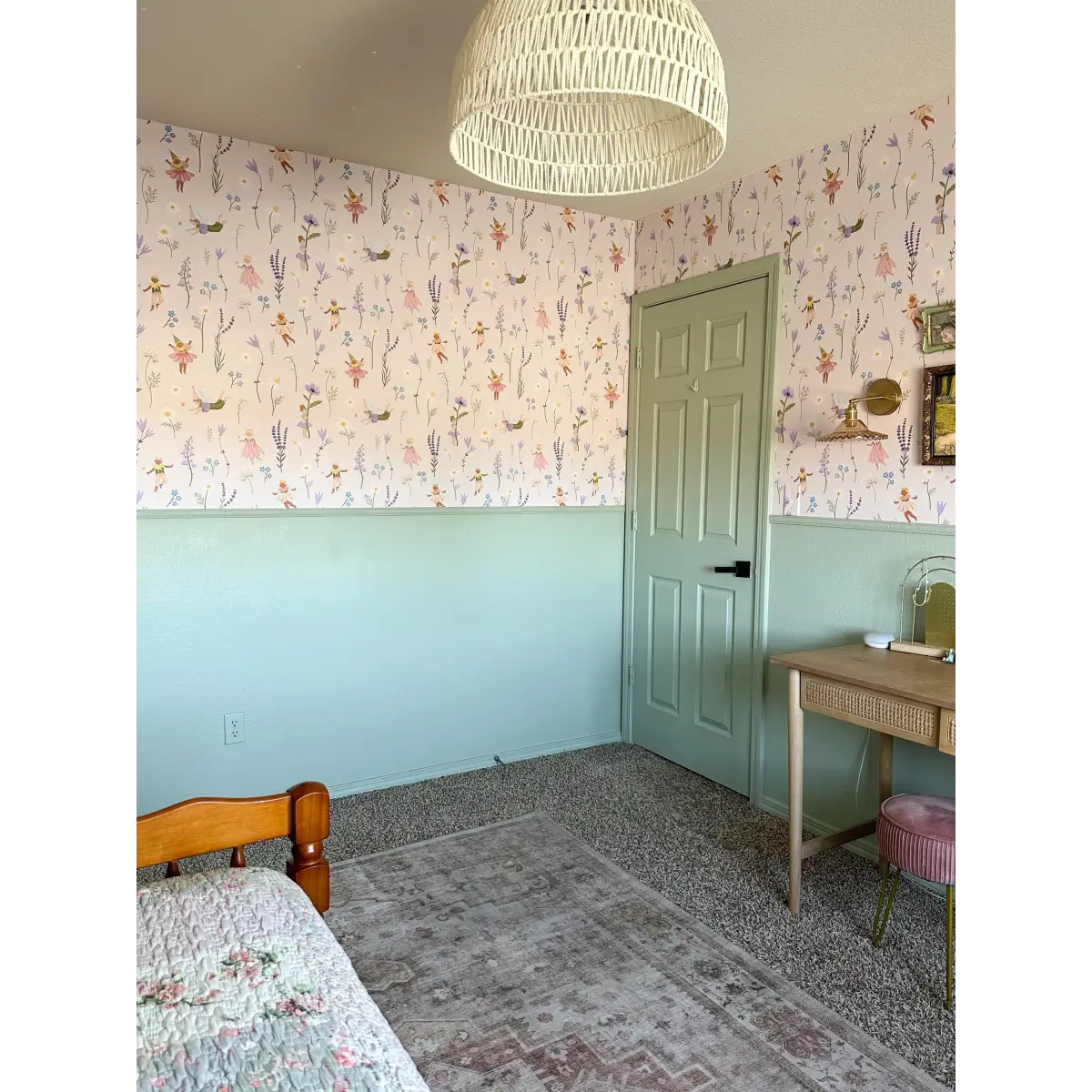 Iridessa Wallpaper - Fairies and Flowers for Kids - Loomwell Home Goods