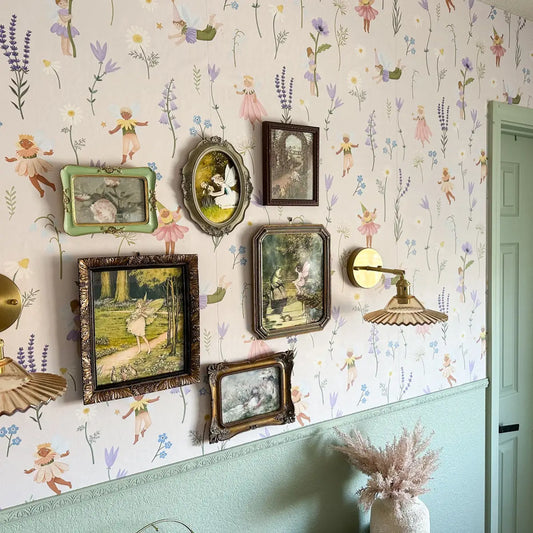 Iridessa Wallpaper - Fairies and Flowers for Kids - Loomwell Home Goods
