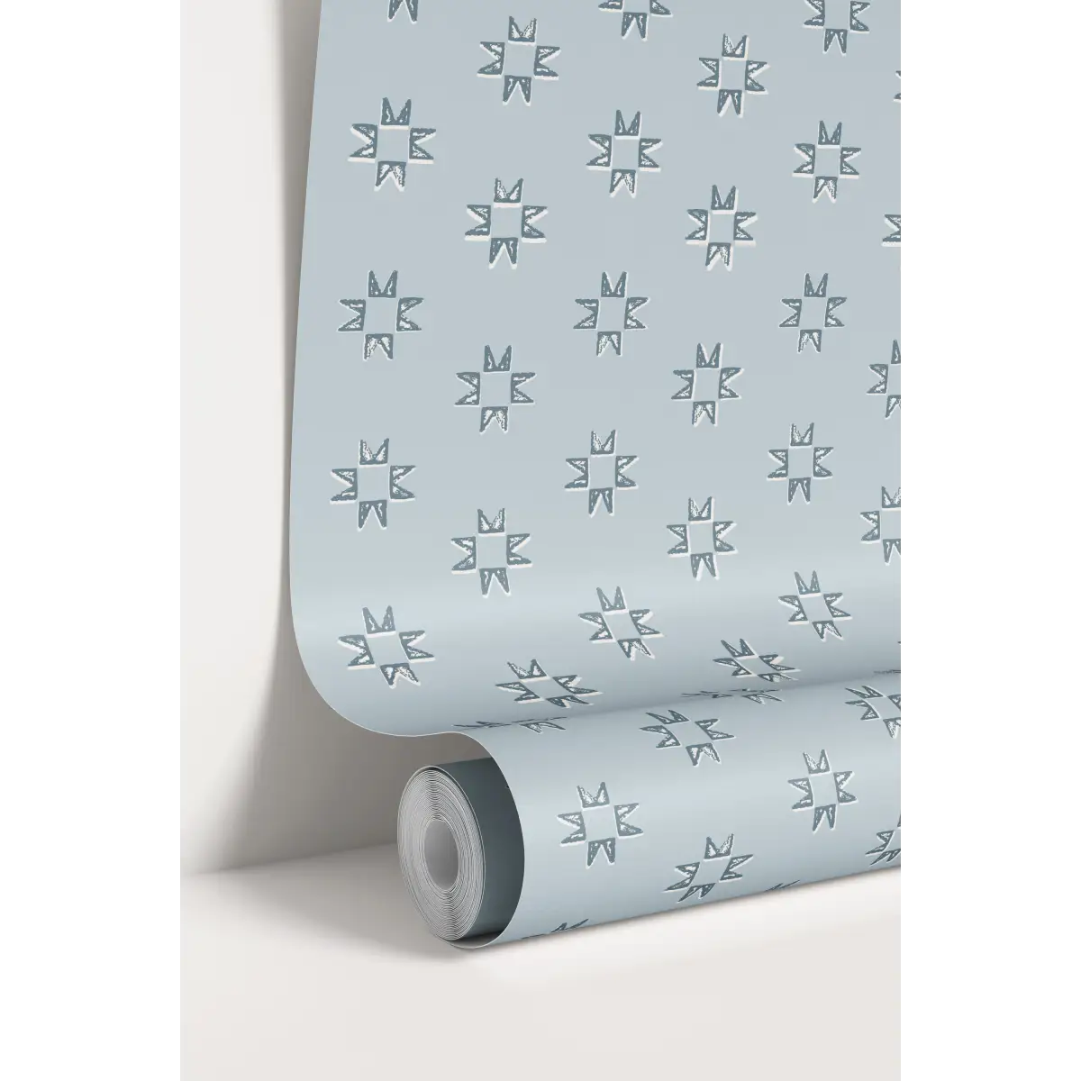 Iris Wallpaper - Quilt Star Pattern - by Melissa Johnson Design - Loomwell Home Goods