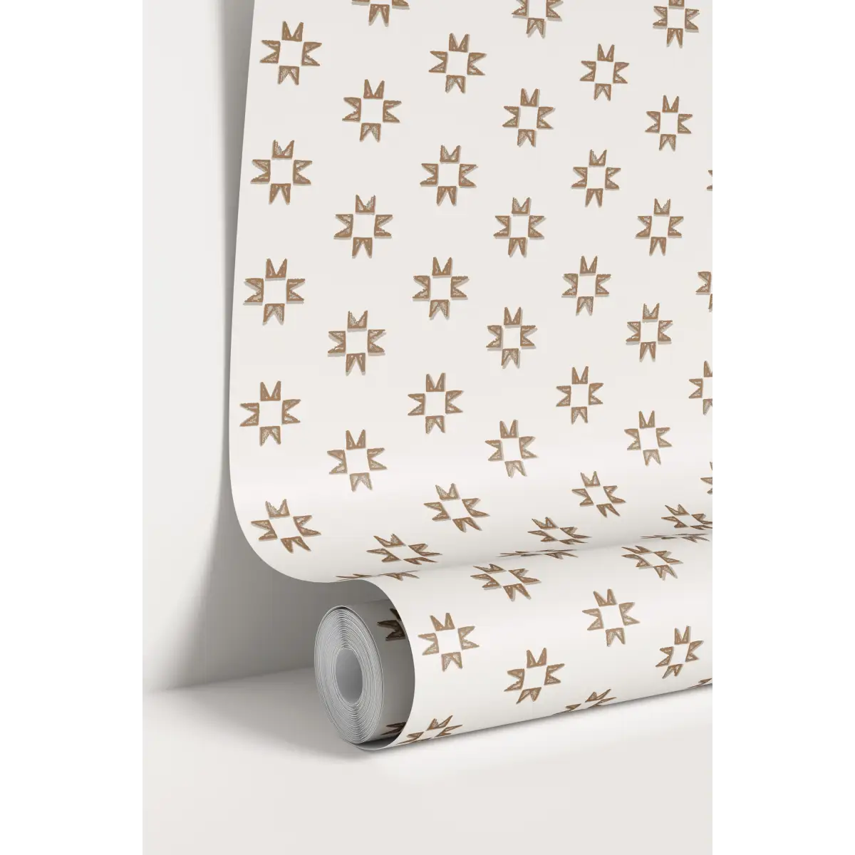 Iris Wallpaper - Quilt Star Pattern - by Melissa Johnson Design - Loomwell Home Goods