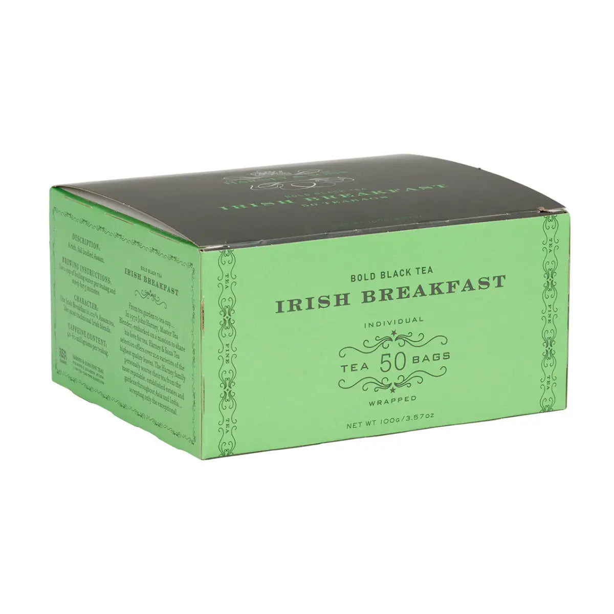 Irish Breakfast Tea - Teabags / Box of 50 Wrapped Teabags - Harney & Sons Fine Teas