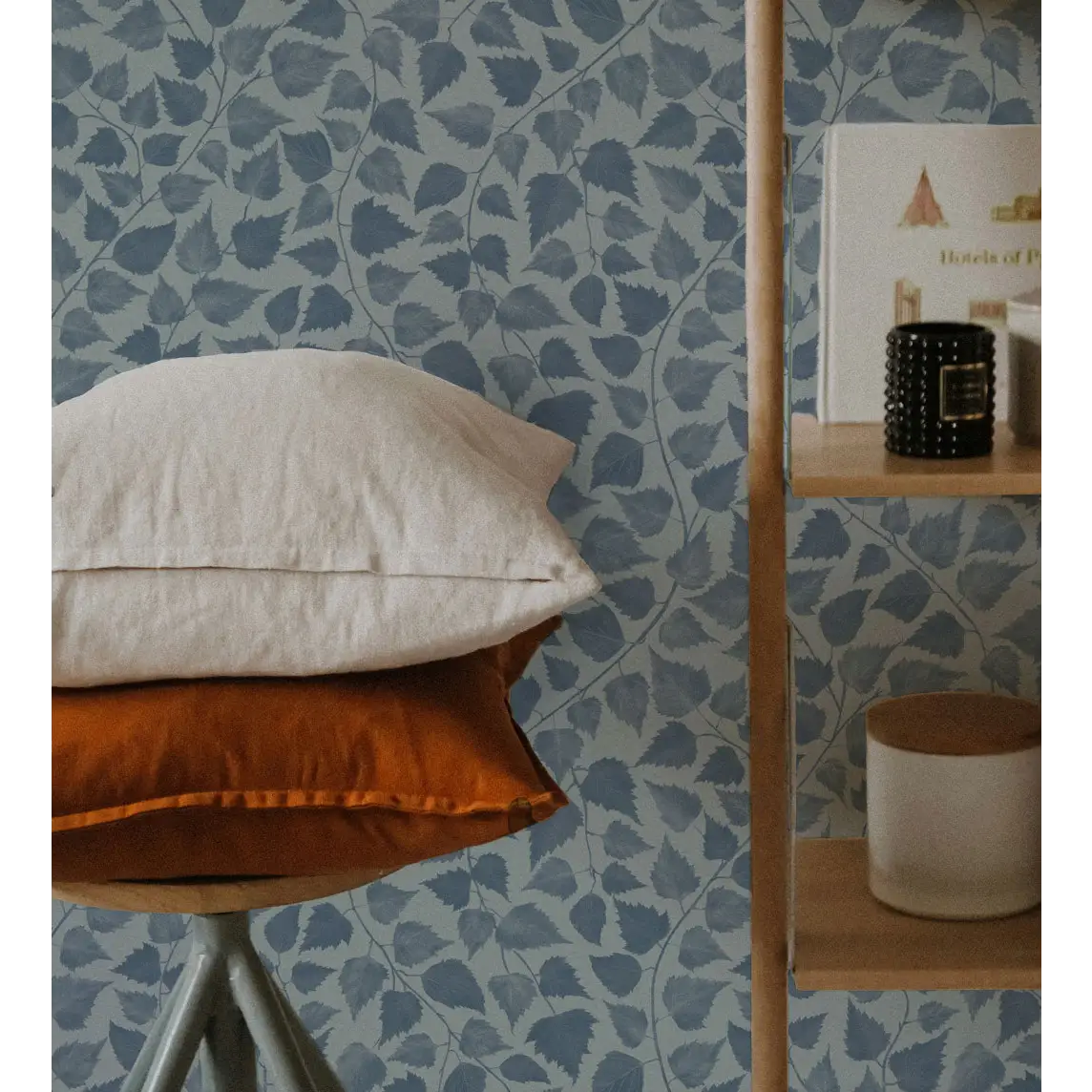 Iveline Wallpaper - Leaf Textures - by Marie Erstad Studio - Loomwell Home Goods