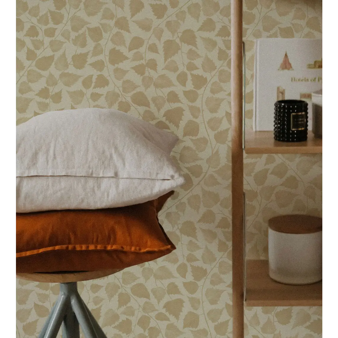 Iveline Wallpaper - Leaf Textures - by Marie Erstad Studio - Loomwell Home Goods
