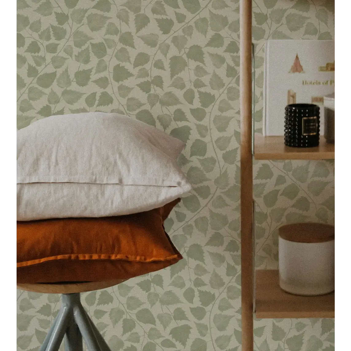 Iveline Wallpaper - Leaf Textures - by Marie Erstad Studio - Loomwell Home Goods