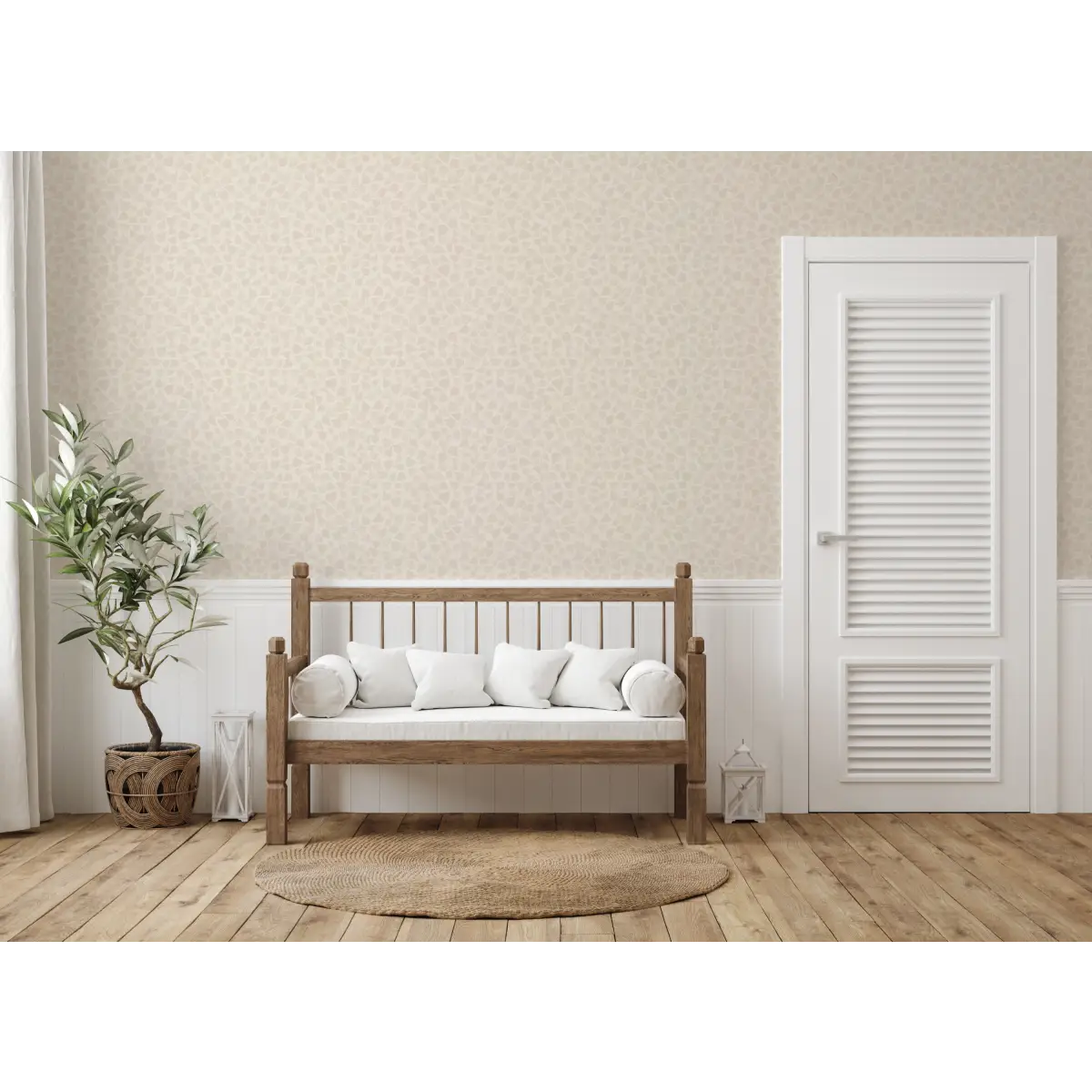 Iveline Wallpaper - Leaf Textures - by Marie Erstad Studio - Loomwell Home Goods