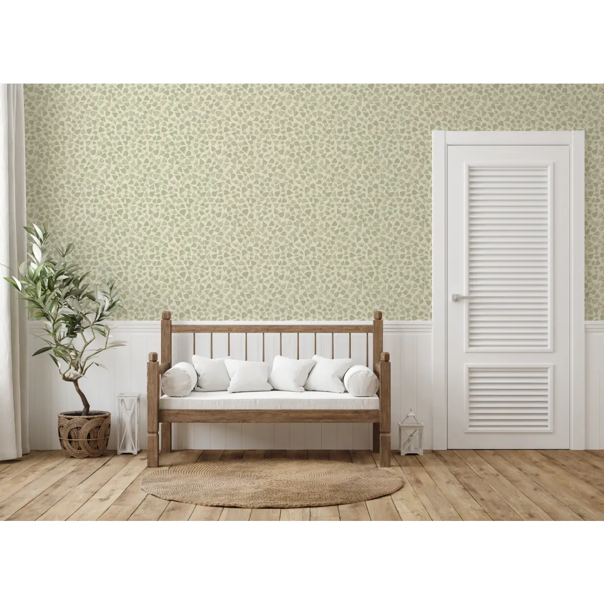 Iveline Wallpaper - Leaf Textures - by Marie Erstad Studio - Loomwell Home Goods
