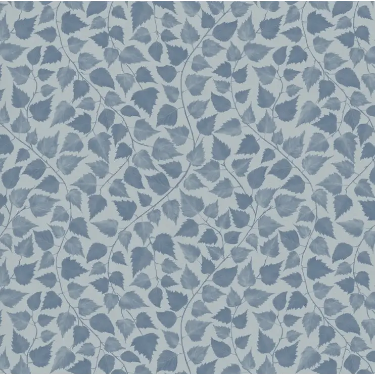 Iveline Wallpaper - Leaf Textures - by Marie Erstad Studio - Sample 1 foot by 1 foot / Dark Blue - Loomwell Home Goods