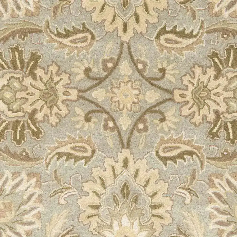 Ivory Beige Traditional Wool Area Rug - Boutique Rugs